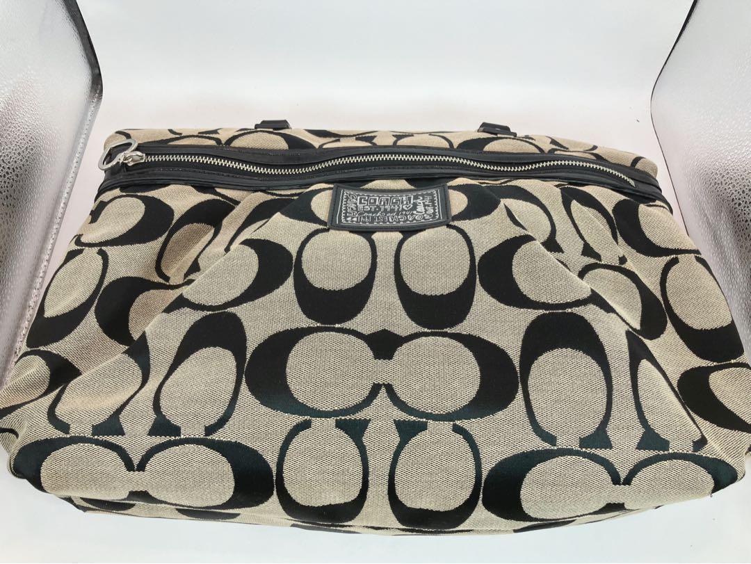 coach コーチ トートバッグ 肩掛け ポピー キャンバス シグネチャー
