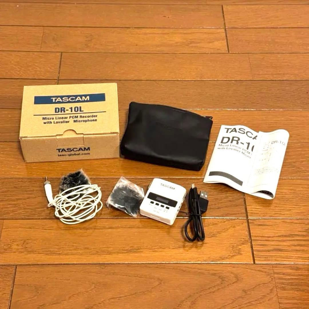 TASCAM DR-10L 白 ピンマイク付き小型オーディオレコーダー