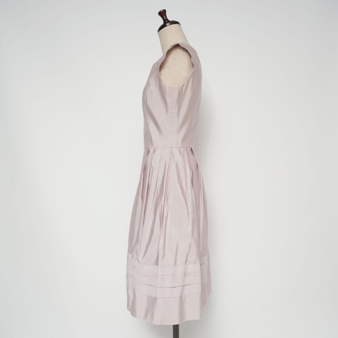 美品 Rene シルク ワンピース ドレス ピンク サイズ36*ZC758