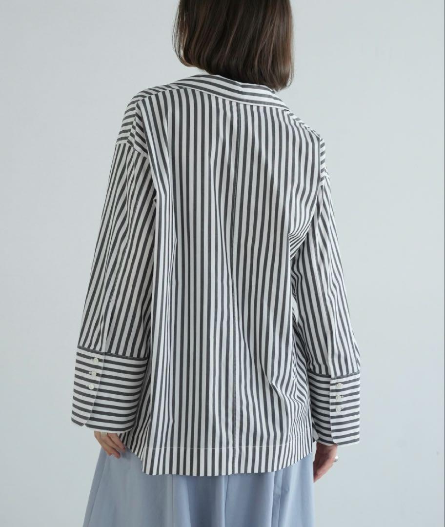 トップス CLANE clane DEEP SKIPPER OVER SHIRT