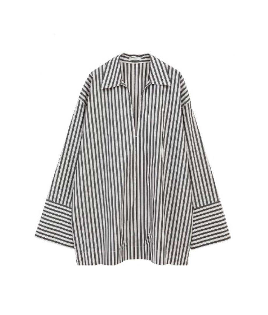 トップス CLANE clane DEEP SKIPPER OVER SHIRT