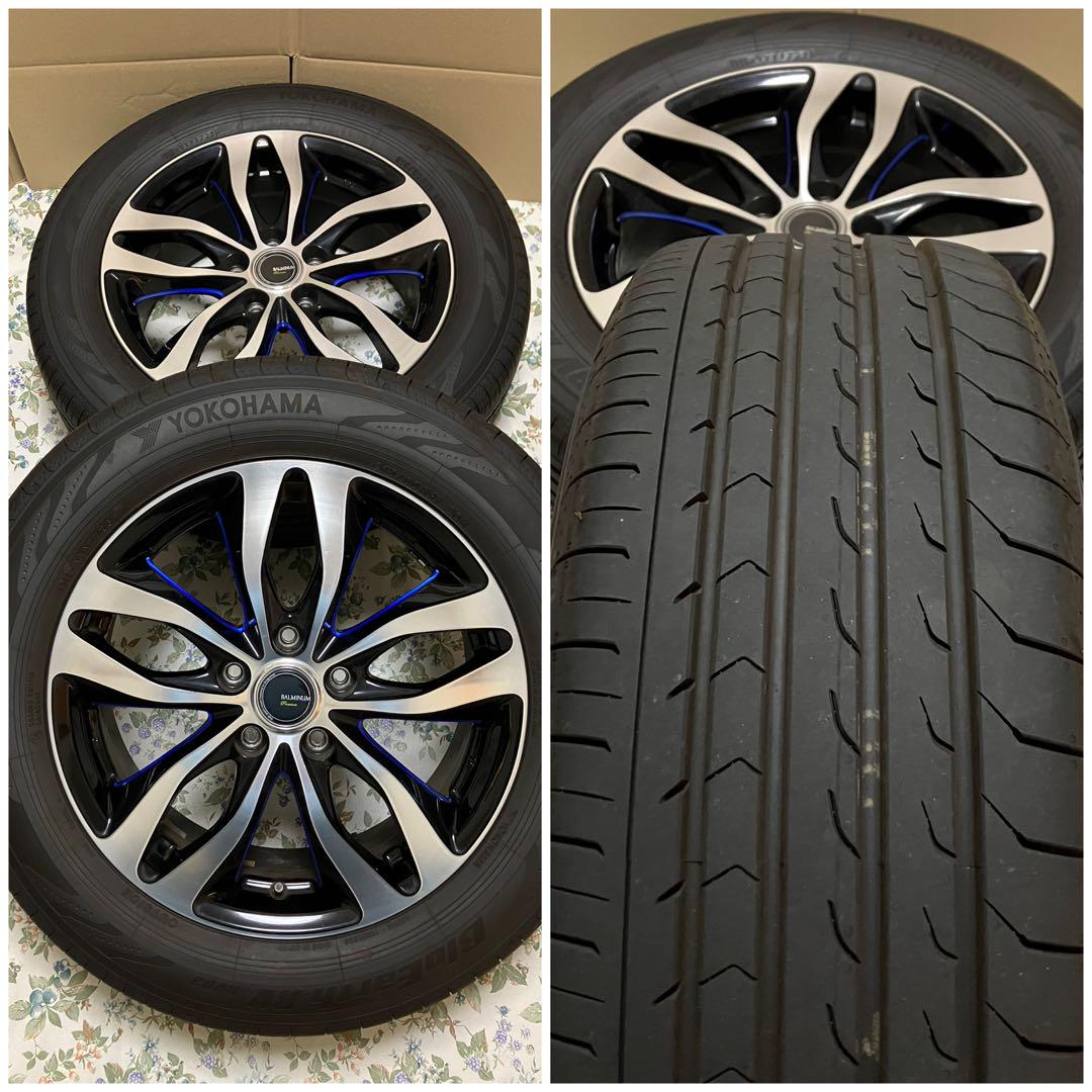 BS製アルミホイール17×6.5J+45 5/114.3タイヤ215/60R17