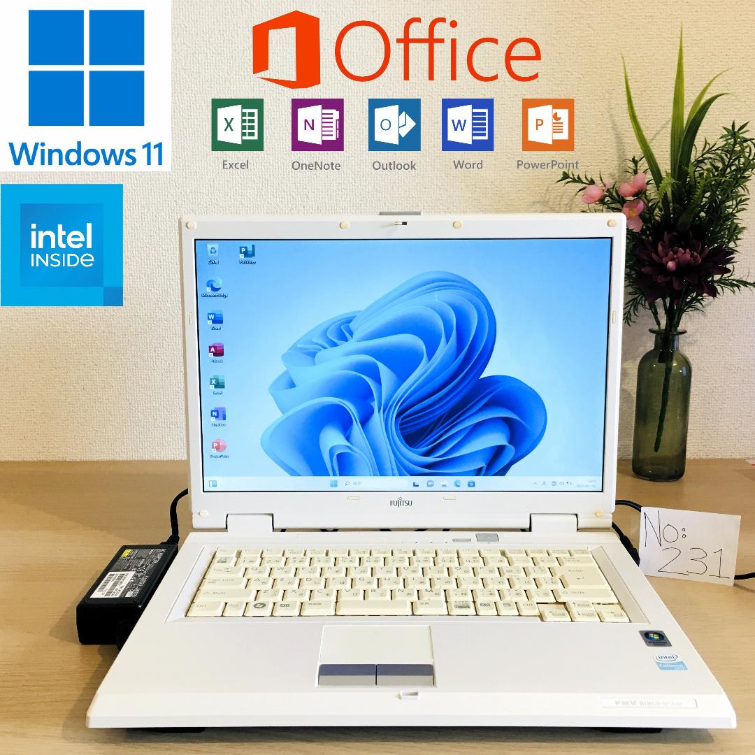 驚きの値段 Office2021Win11 ノートPC Biblo Fujitsu パソコン メルカリ - Windowsノート本体