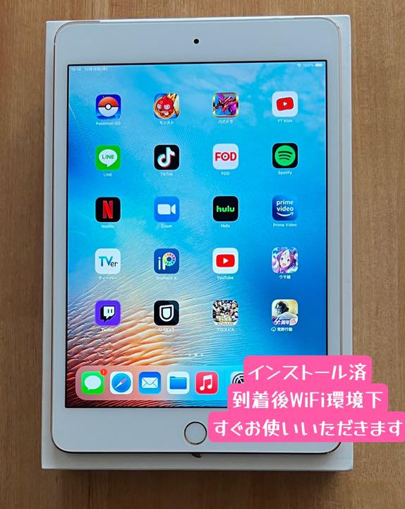 iPad mini4 16GB SIMフリー シルバー　ディスプレイジャンク 53441 iPad mini4世代 16GB シルバー SIMフリー ジャンク品 本体