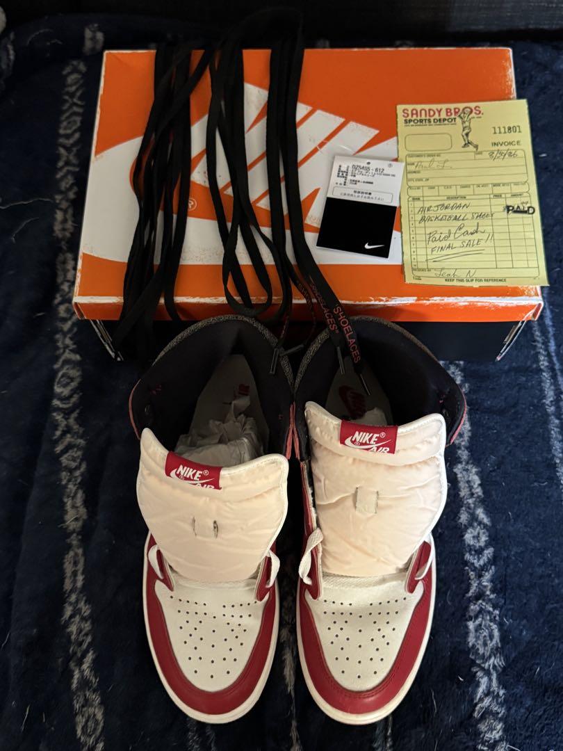 靴 NIKE AIR JODAN1 RETRO HIGH OG LOST&FOUND