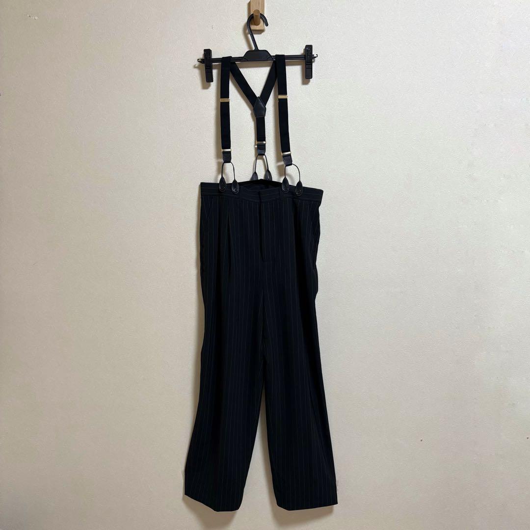 Curensology サスペンダーパンツ ストライプ 2025 SIZE Curensology DECORATOM_COM_BR