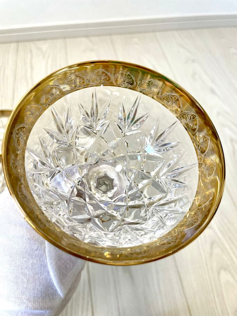 ロイヤルクラウンコレクション ワイングラス 6客セット 金彩 クリスタル ロイヤルクラウンコレクション ワイングラス 6客セット 金彩 クリスタル