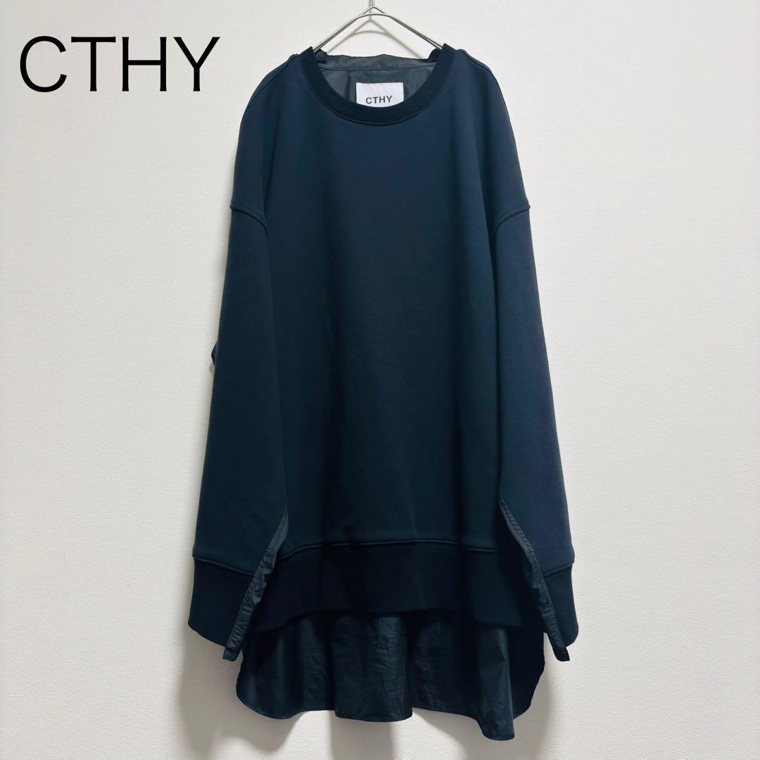 CTHY オーバーサイズバックシャツスウェット サイズ2 古着L