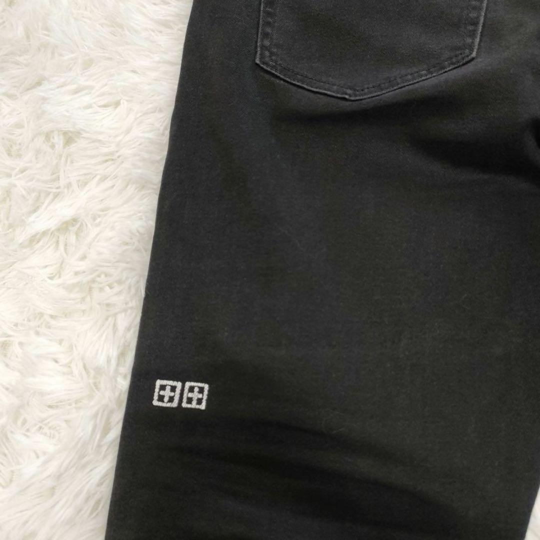ksubi スキニーダメージジーンズ　 ブラックデニム31