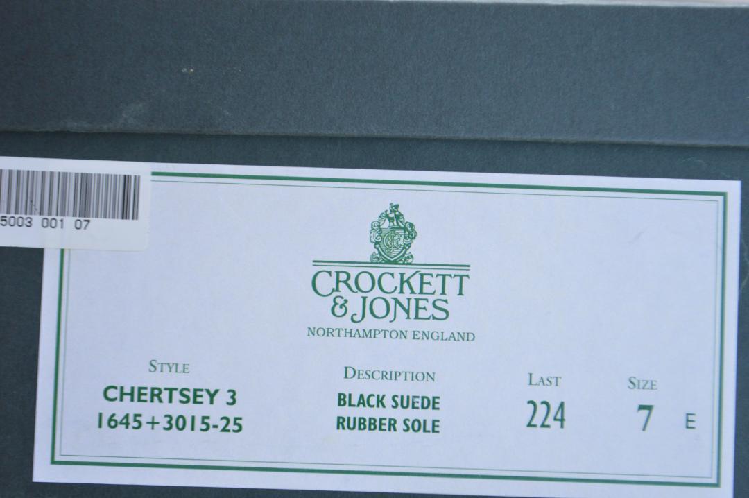 CROCKETT＆JONES　CHERTSEY3　7E　ブラック　チャッカブーツ