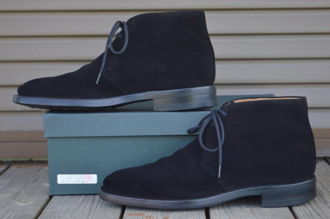 CROCKETT＆JONES　CHERTSEY3　7E　ブラック　チャッカブーツ