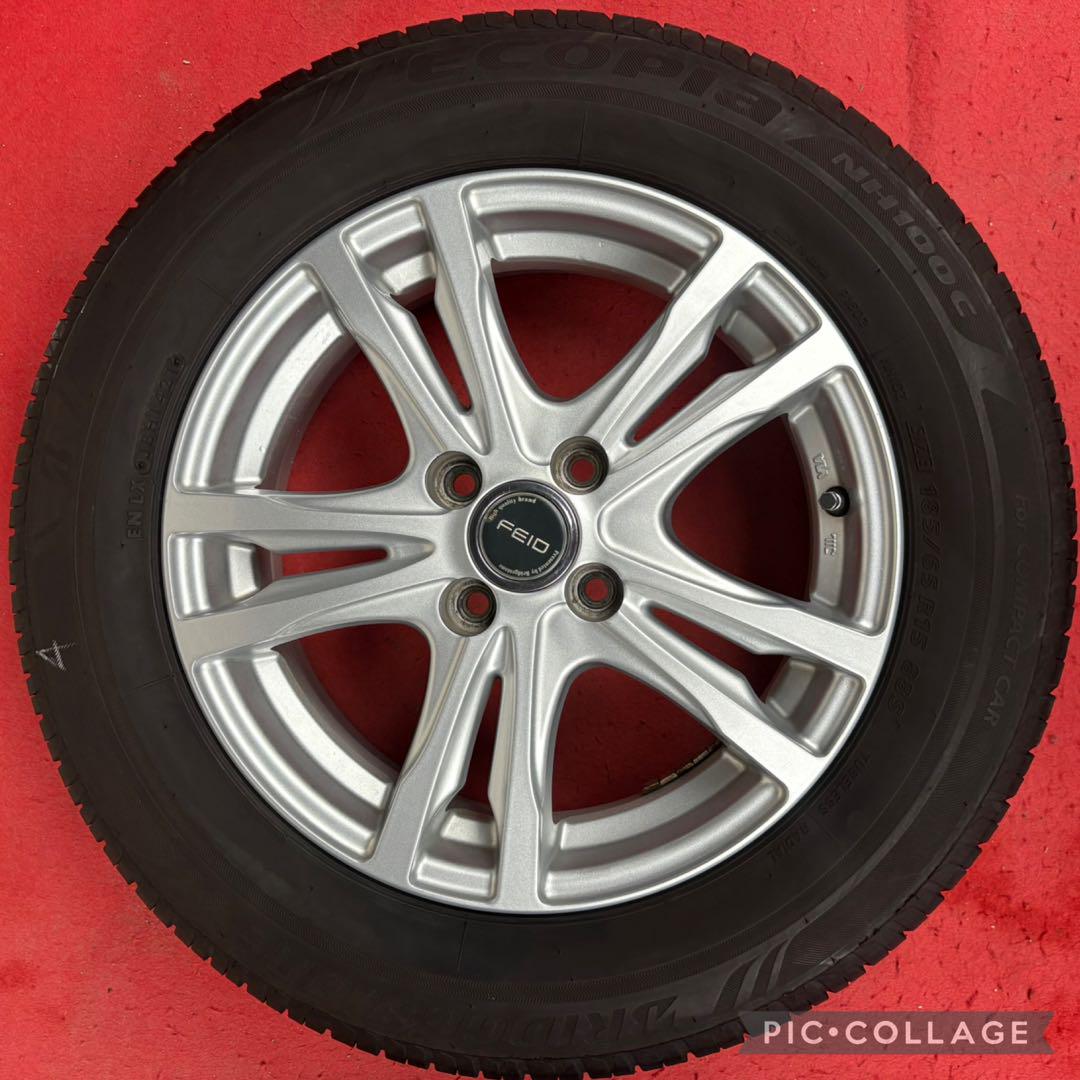 バリ山Bridgestone夏タイヤ15インチホイール185/65R15 ４本