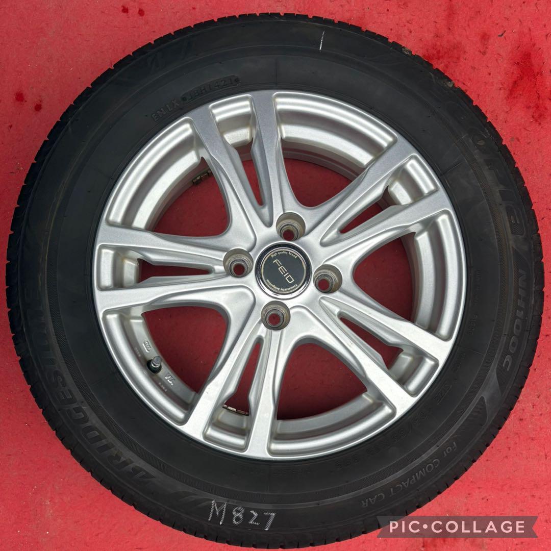 バリ山Bridgestone夏タイヤ15インチホイール185/65R15 ４本