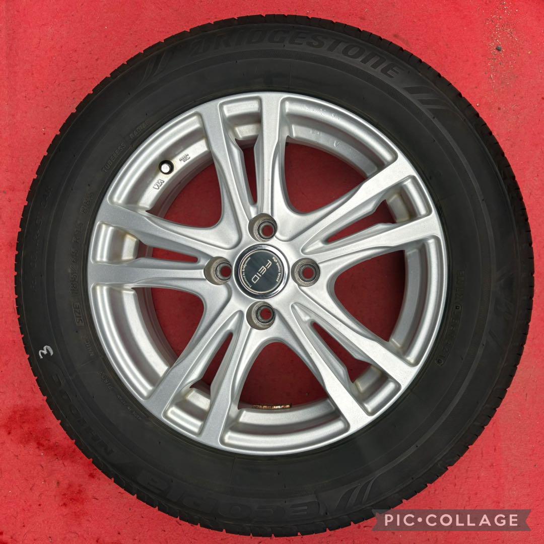 バリ山Bridgestone夏タイヤ15インチホイール185/65R15 ４本