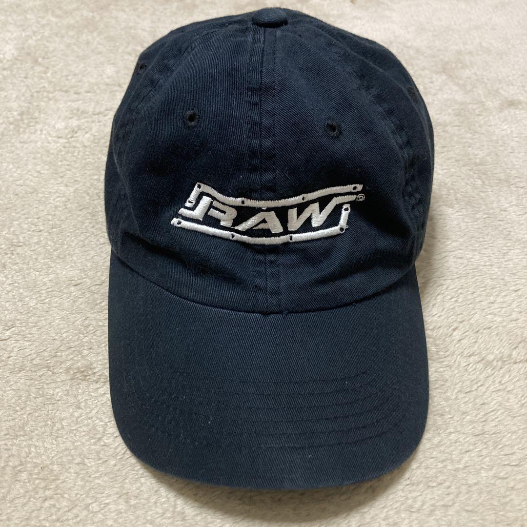90s 00s RAW キャップ 企業 黒 ブラック