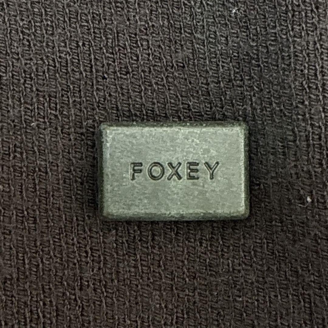 フォクシーブティック FOXEY 黒 キャミソール ノースリーブ