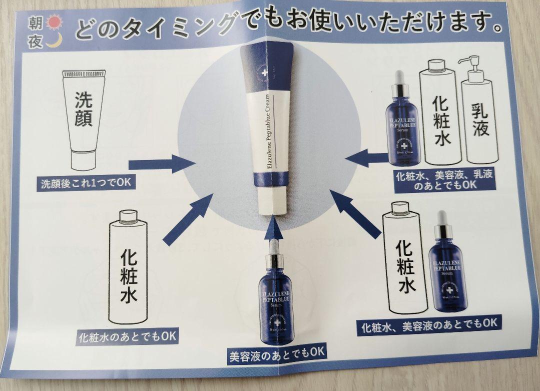 エラジュレンオールインワンペプタブルークリーム50g&フェイスリフトローラー