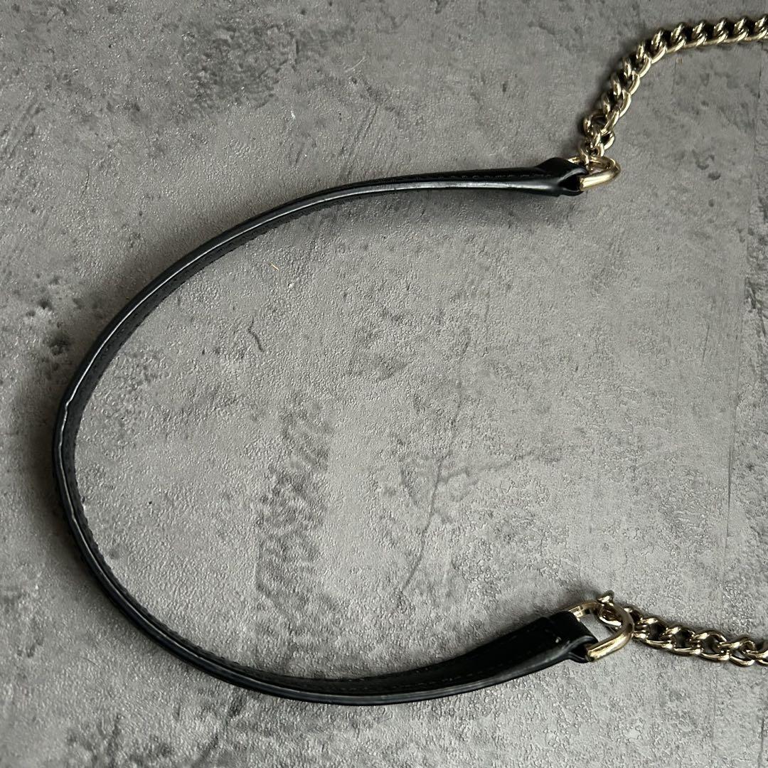 J*k様 美品 Kate Spade ブラック グリッター 2way チェーン
