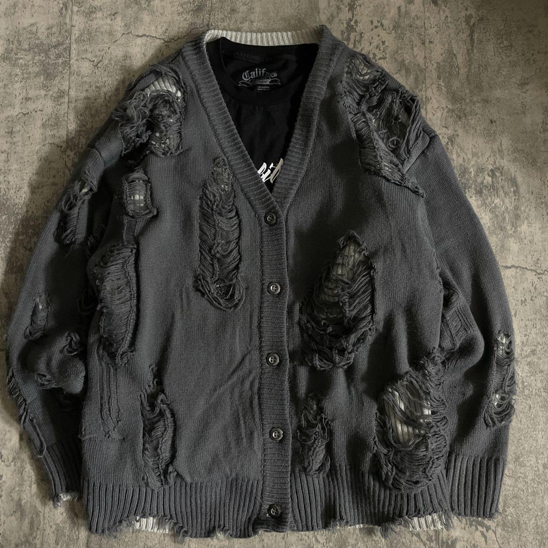 カーディガン ×