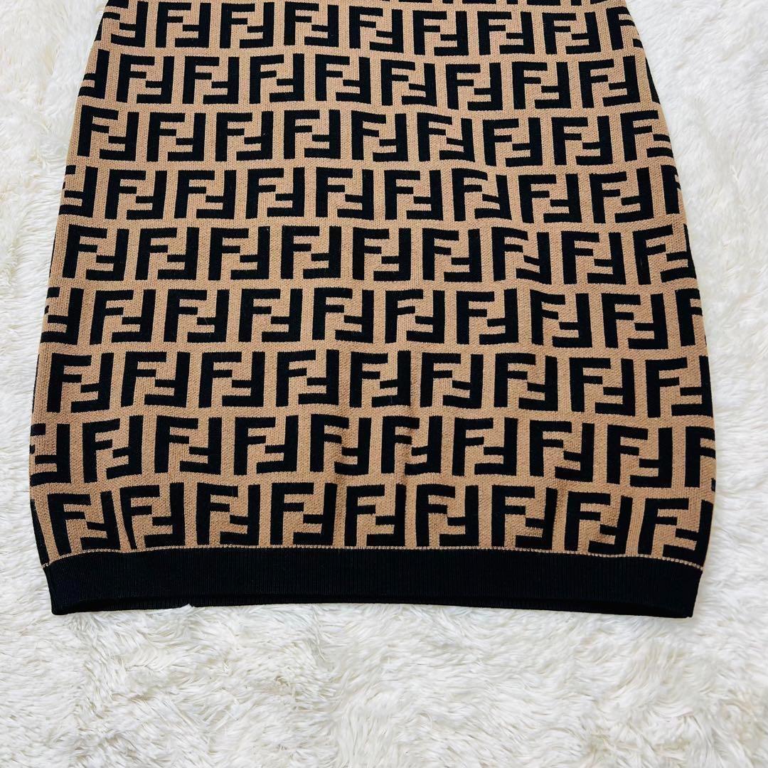 ⭐️現行⭐️フェンディ 19SS ニットワンピース ズッカ柄