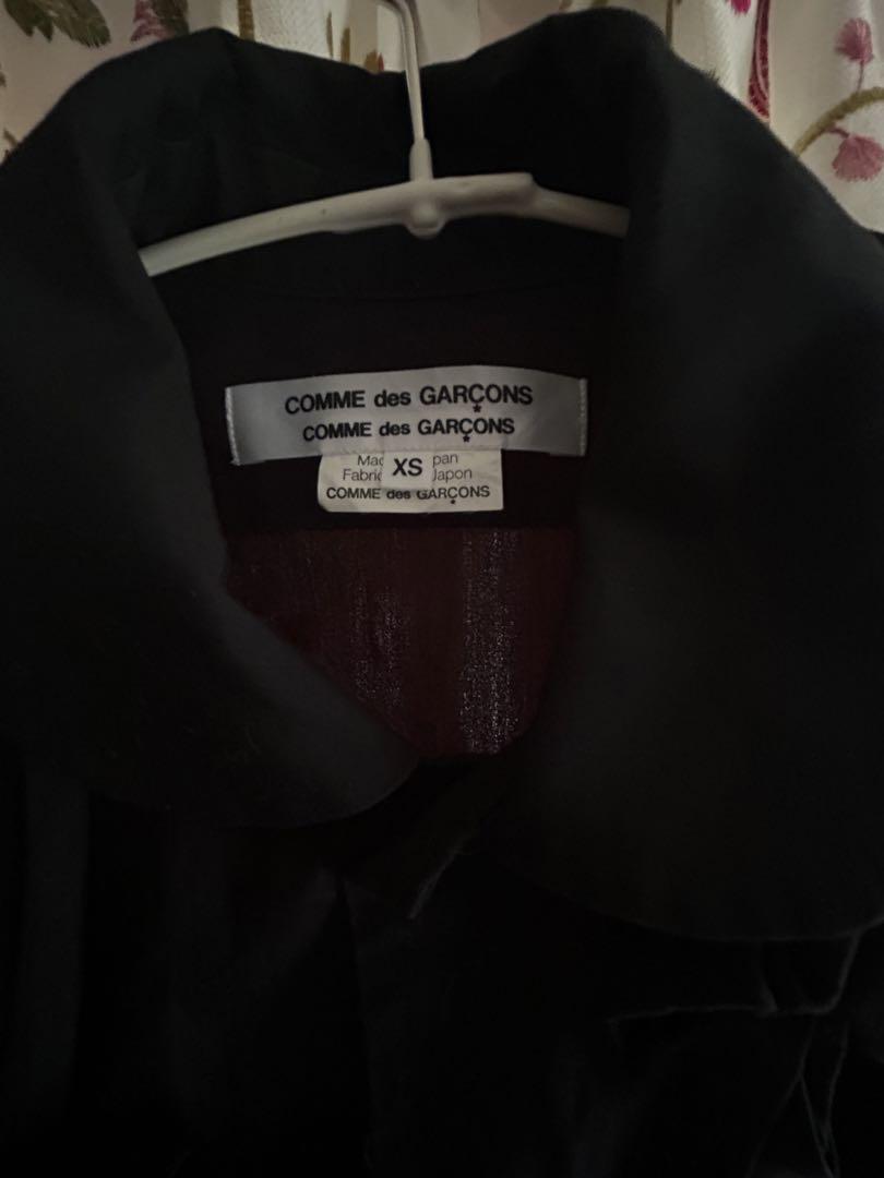COMME des GARÇONS ブラック長袖シャツ XS