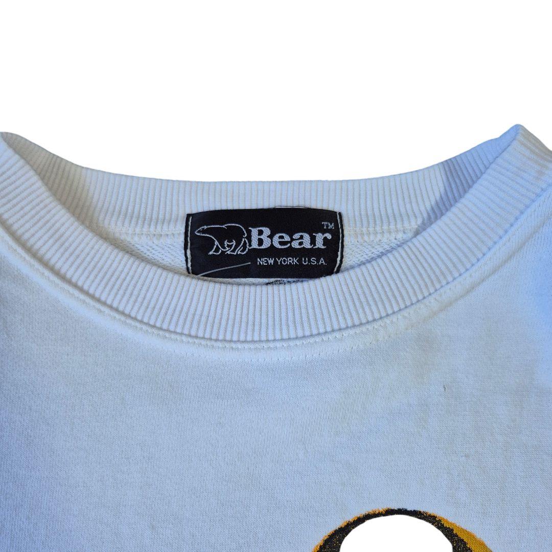 美品 Bear 90's スウェット トレーナー 刺繍ロゴ ホワイト M 90s古着 スウェット センター刺繍ロゴ グレー トレーナー | 古着 らくふるビンテージ\u0026リメイク専門のオンライン古着SHOP powered  by BASE