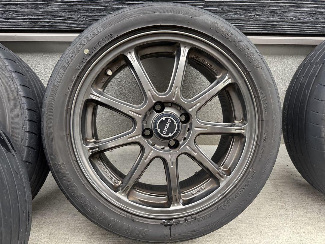 レイズ　グラムライツ16インチ　タイヤホイールセット195/50/16 レイズ グラムライツ16インチ タイヤホイールセット195/50/16