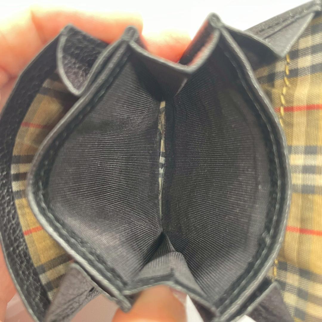 美品】バーバリー Burberry ノバチェック レザー コインケース