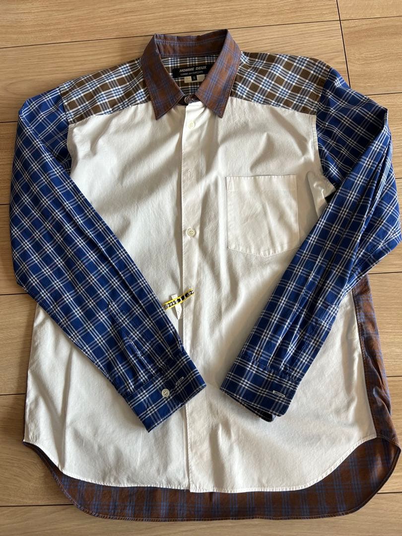 コムデギャルソン HOMME DEUX M 長袖シャツ チェック柄M COMME des GARCONS HOMME DEUX
