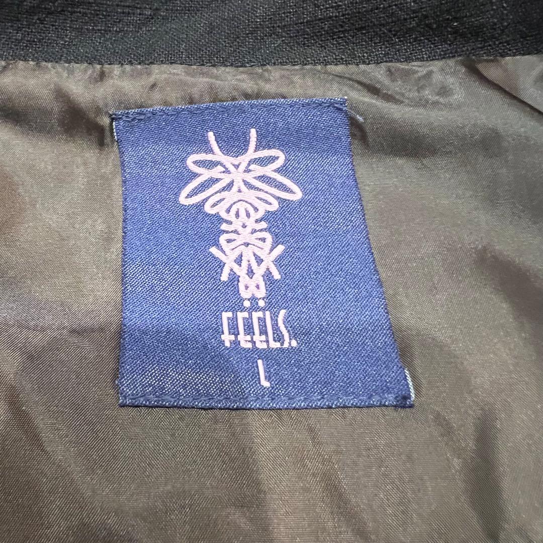 feels. リネンジップアップブルゾン 上杉柊平 kandytown feels. リネンジップアップブルゾン 上杉柊平 kandytown