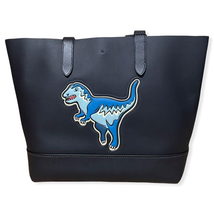 トートバッ COACH レザー トートバッグ ユニセックス qAyL7-m76801388960 コーチ 恐竜 ザウルス よろしくお