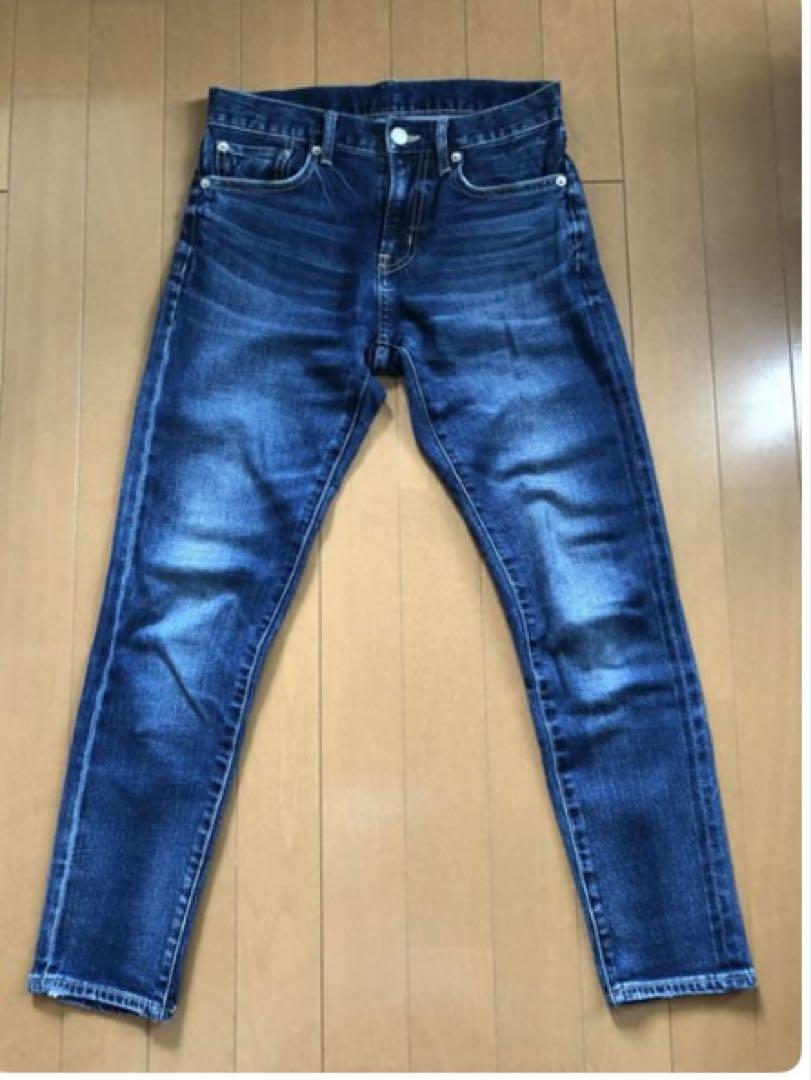 SHIPS シップス スリムテーパードデニム XXSサイズ ネイビー