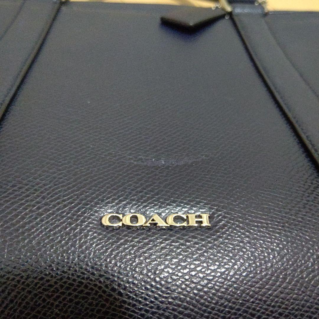 COACH 美品レザー 2way ビジネスバッグ メトロポリタン 紺