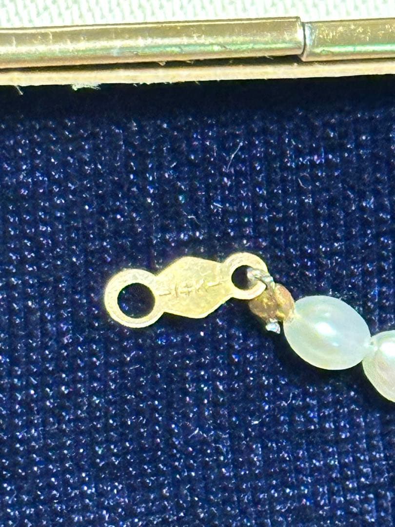 14K パールネックレス レディース K14