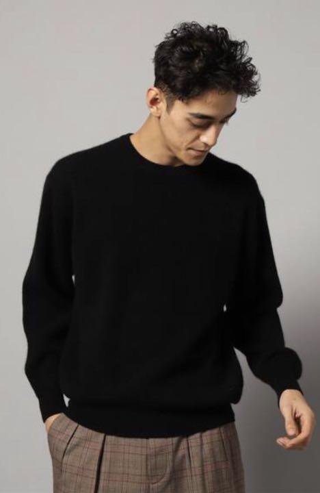 HERILL 19AW CASHMERE 畔CREW ブラック