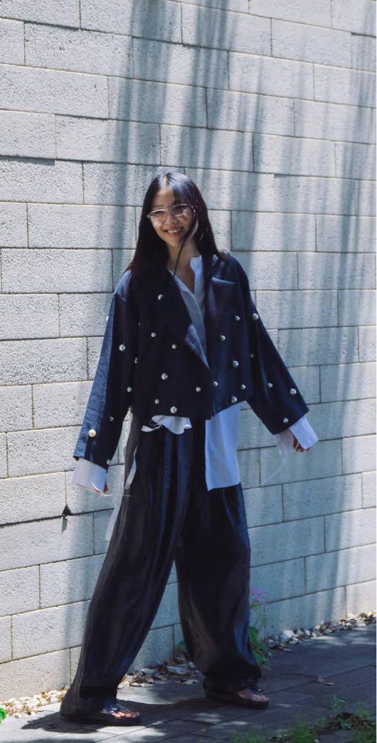 coaw スパンコールパンツ　ブラック　美品　cityshop roku 6