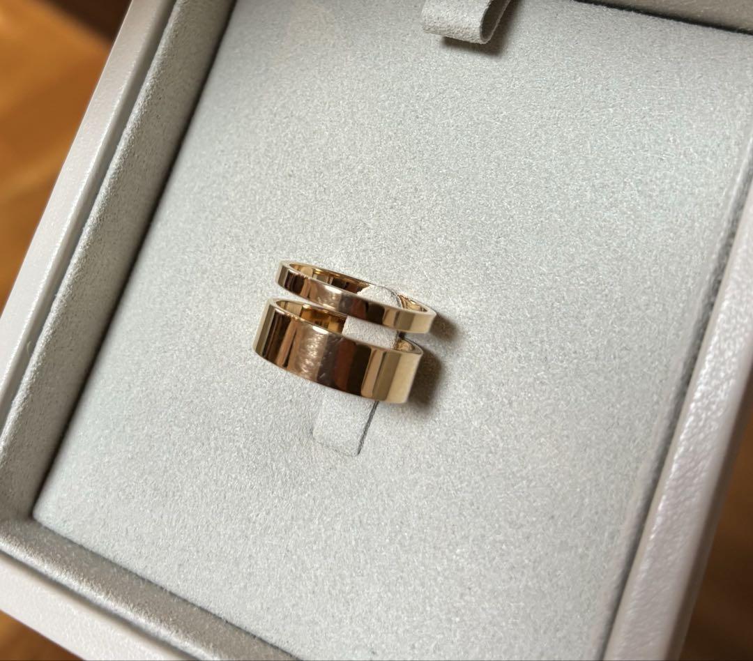 さっつん⭐︎ 美品＊レポシ Berbere 2連リング ピンクゴールド55号