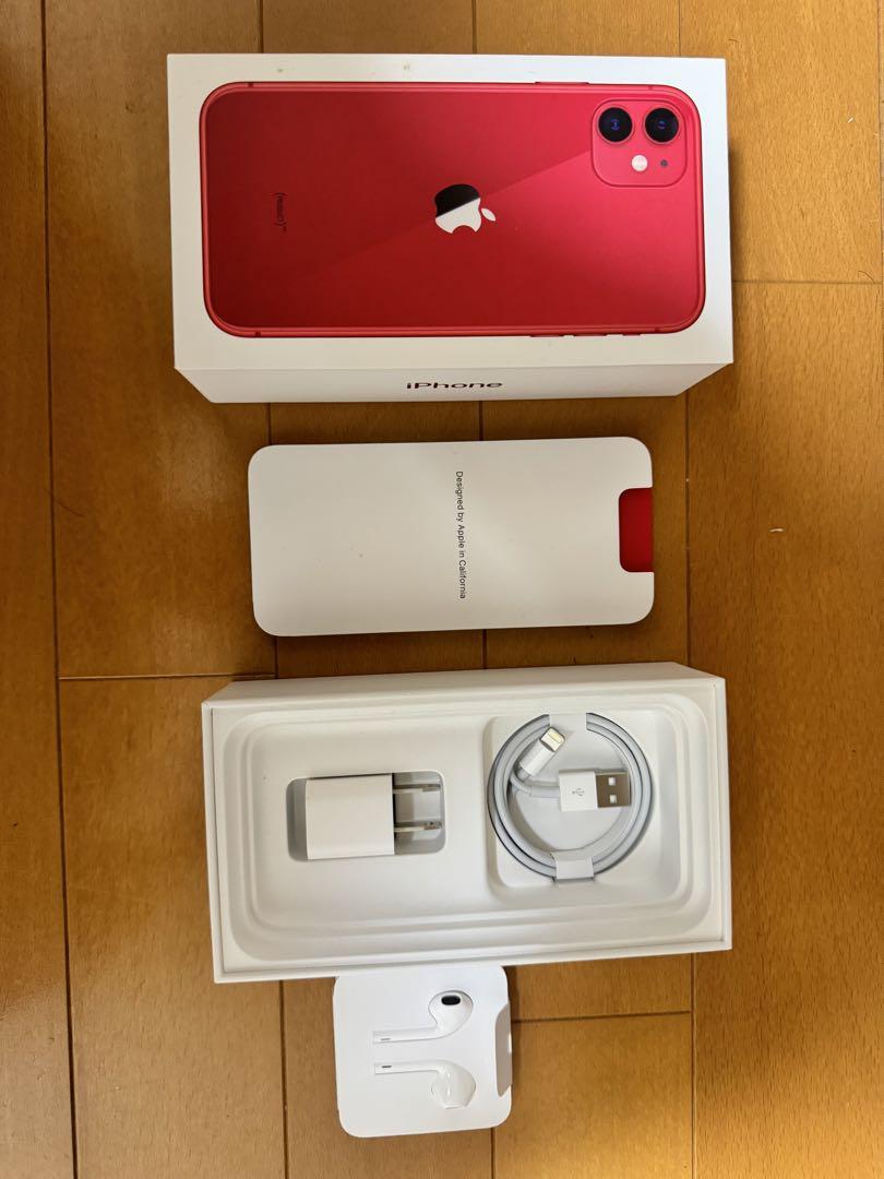 スマートフォン本体 iPhone11 128GB PRODUCT RED au Apple iPhone 11 - 128 GB - (PRODUCT)RED (Unlocked) for sale