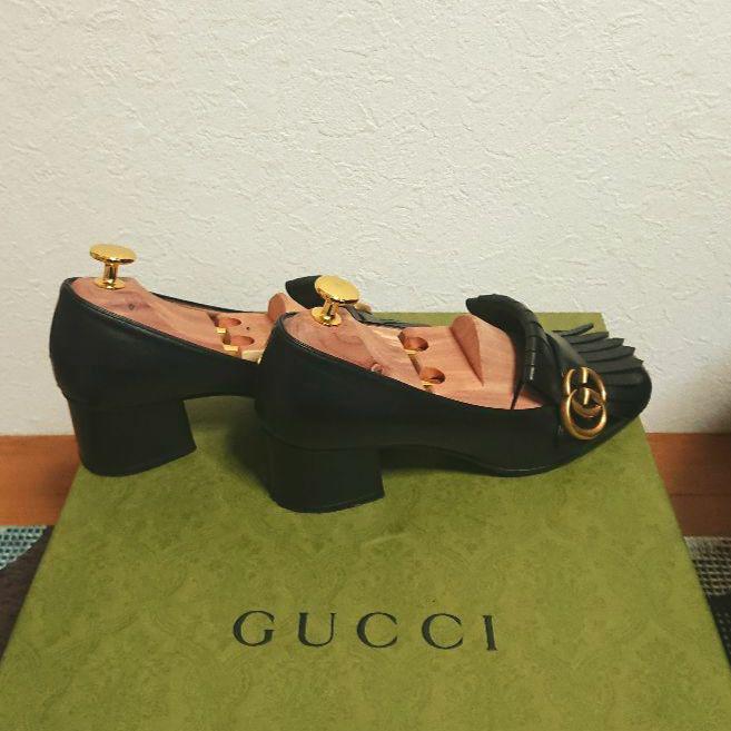 GUCCI GG マーモント パンプス 黒 36 1/2