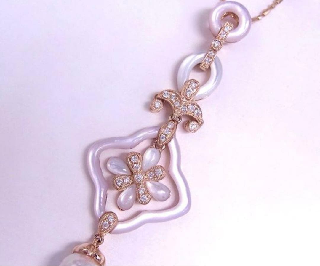 k18 パール&あこや　クラシカル　ネックレス　トップ