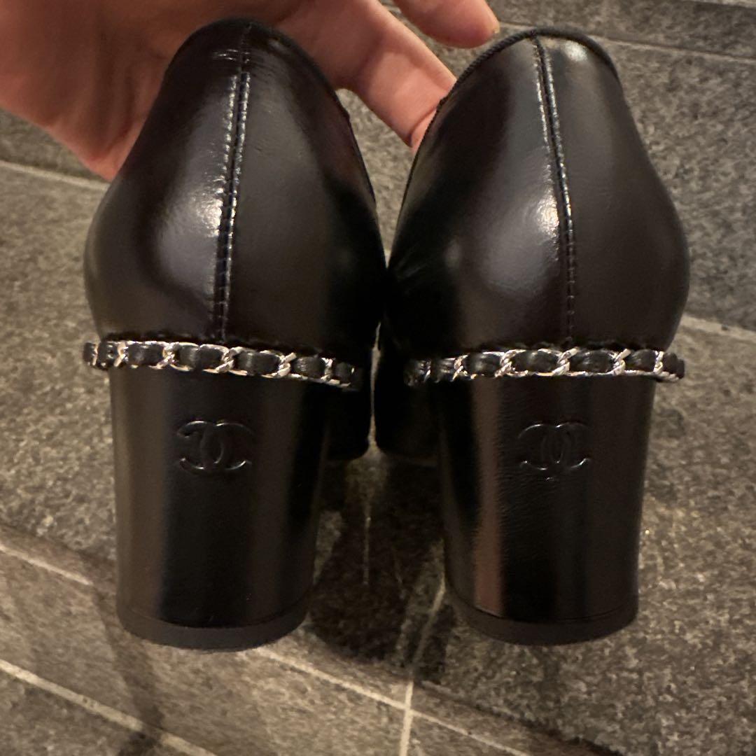 CHANEL シャネル　ブラックパンプス　定価11万円　38C 最終値下げ