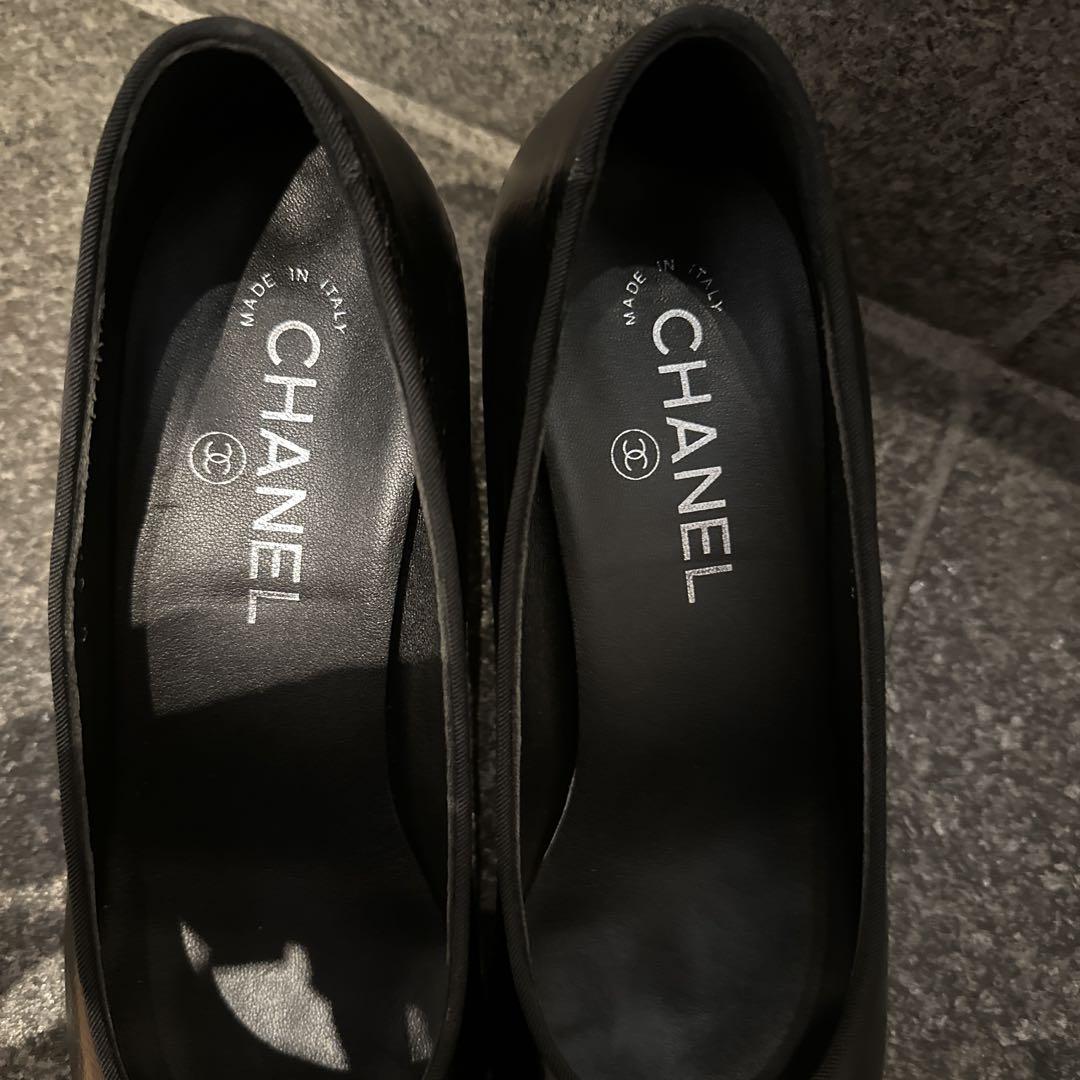 CHANEL シャネル　ブラックパンプス　定価11万円　38C 最終値下げ