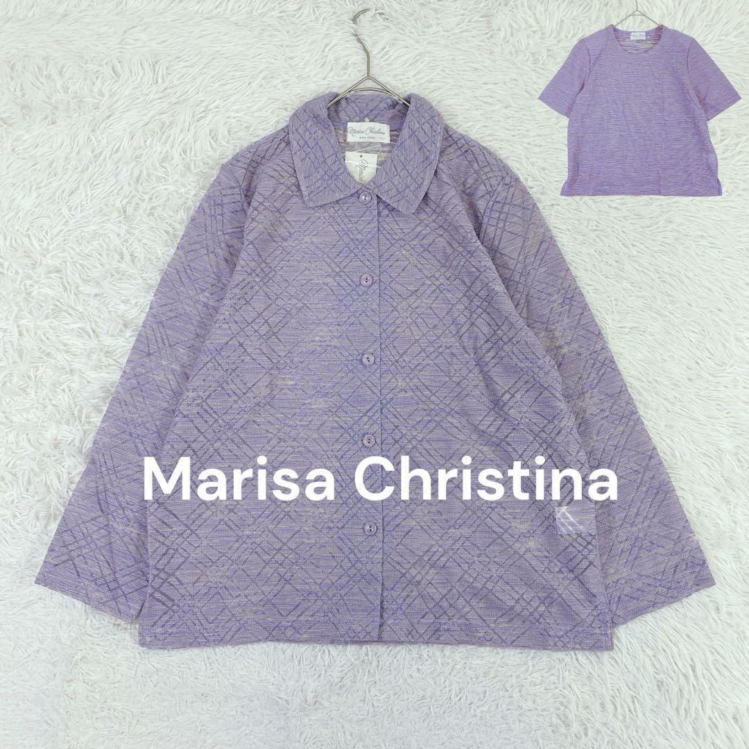 Marisa Christina 古着 カーディガン 半袖 手編み