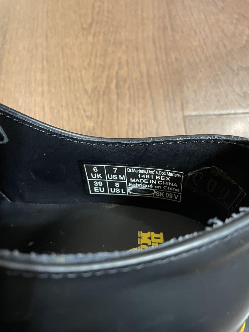 Dr. Martens ブラック 3ホールシューズ25cm