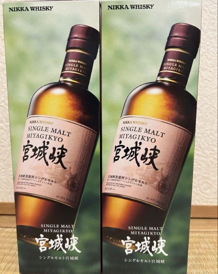 【新品未開封】宮城峡 ニッカ ウイスキー720ml  2本セット ニッカウイスキー 宮城峡 700ml 2本セット - メルカリ