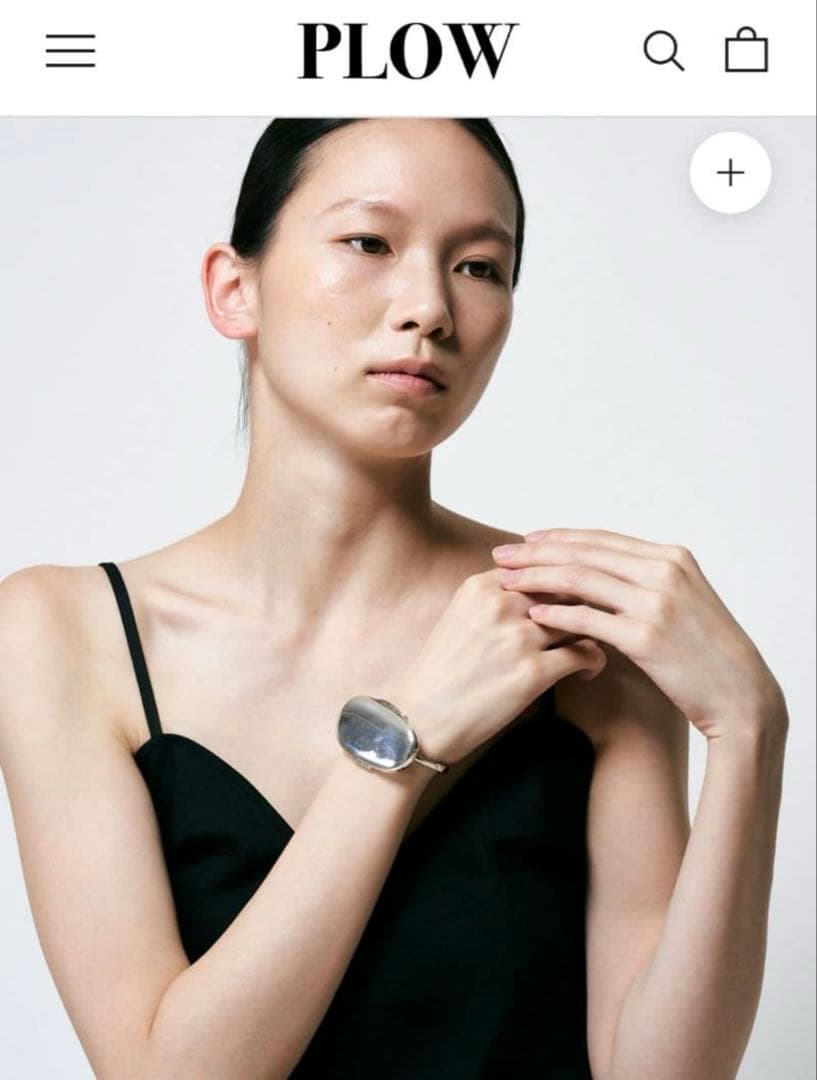 シルバー925 バングル PLOW 定価14万円IENA