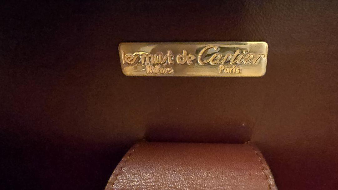 希少 Cartier アタッシュケース カラー【ボルドー】
