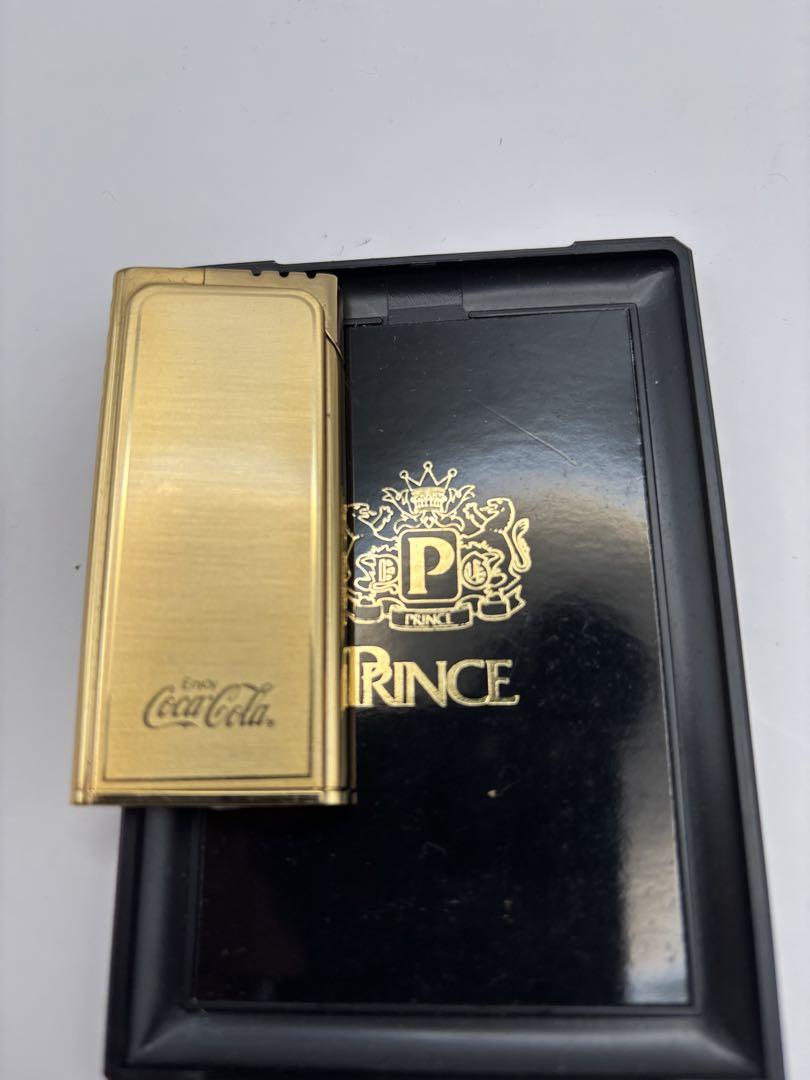 【稀少】PRINCE ビンテージ コカコーラ ガスライター（Coca-Cola） 希少】PRINCEとコカ・コーラのコラボレーションによるガス