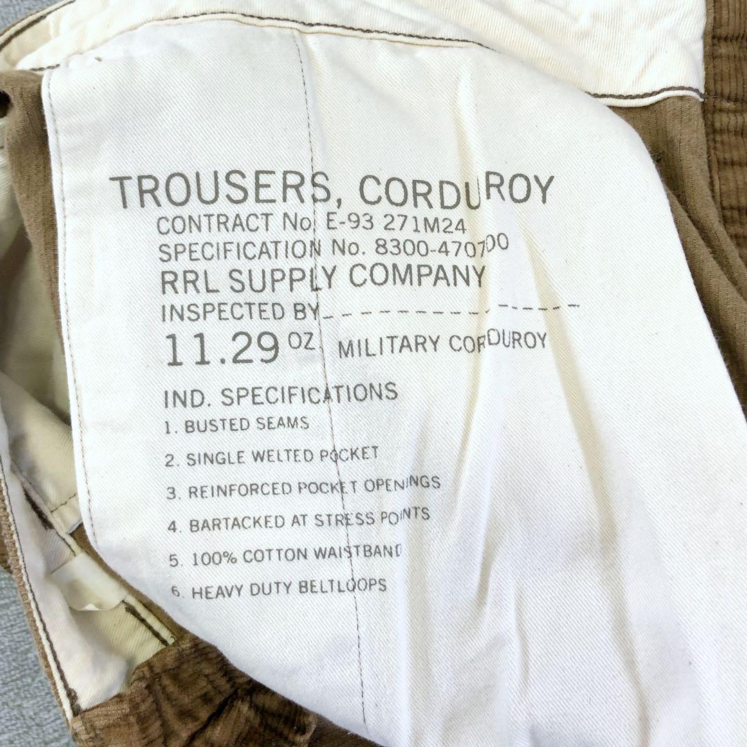 パンツ RRL damage cutoff corduroy pants