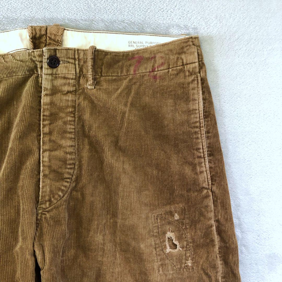 パンツ RRL damage cutoff corduroy pants